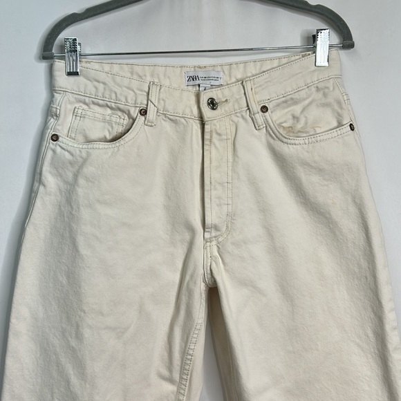 Zara Grunge 11” rise button-fly wide leg pants - Picture 3 of 10